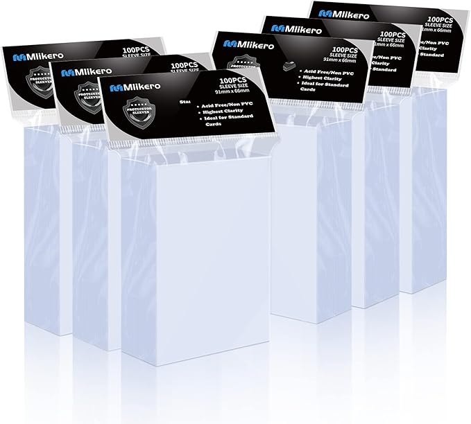 Mlikero Card Sleeves 100PCS — Standard Size